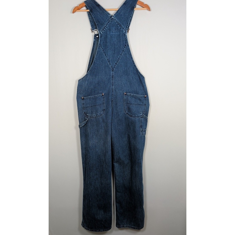Vintage Old Navy 90s Y2K Blue Denim Overalls Bibs Size Small Jean Carpenter Bib - Picture 4 of 16